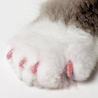 Soft Claws Nail Caps for Medium Cats, 40 Caps - Pink Sparkle / Small - image 2