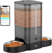 HoneyGuaridan Automatic Cat Feeder for 2 Cats - 5L WIFI