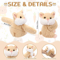 Liliful 8 Pack Kids Plush Gifts Stuffed Animal Slap Bracelets - Hamsters - image 2