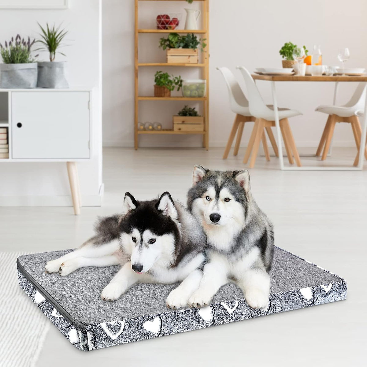VANKEAN Waterproof Reversible Crate Mat Cool/Warm Washable Joint - XXL / Grey - image 3