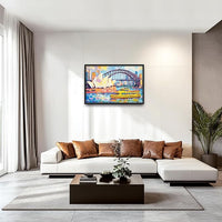 Extra Large Sydney Opera House Framed Wall Art for Living Room,Oversized Abstract Harbour Bridge Cityscape Pictures Wall Decor,Canvas Print Painting Modern Artwork Bedroom Office Bathroom 36L" x 24W"