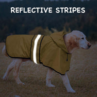 Waterproof Dog Raincoat - Reflective Dog Rain Jacket with Hood Lightweight Pet Rain Coat for Dogs - Yellow / XX-Large - image 4