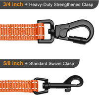 6FT Reflective Dog Leash for Small Medium Dogs, 5/8" Width - Orange / 5/8''x 6 FT - image 4