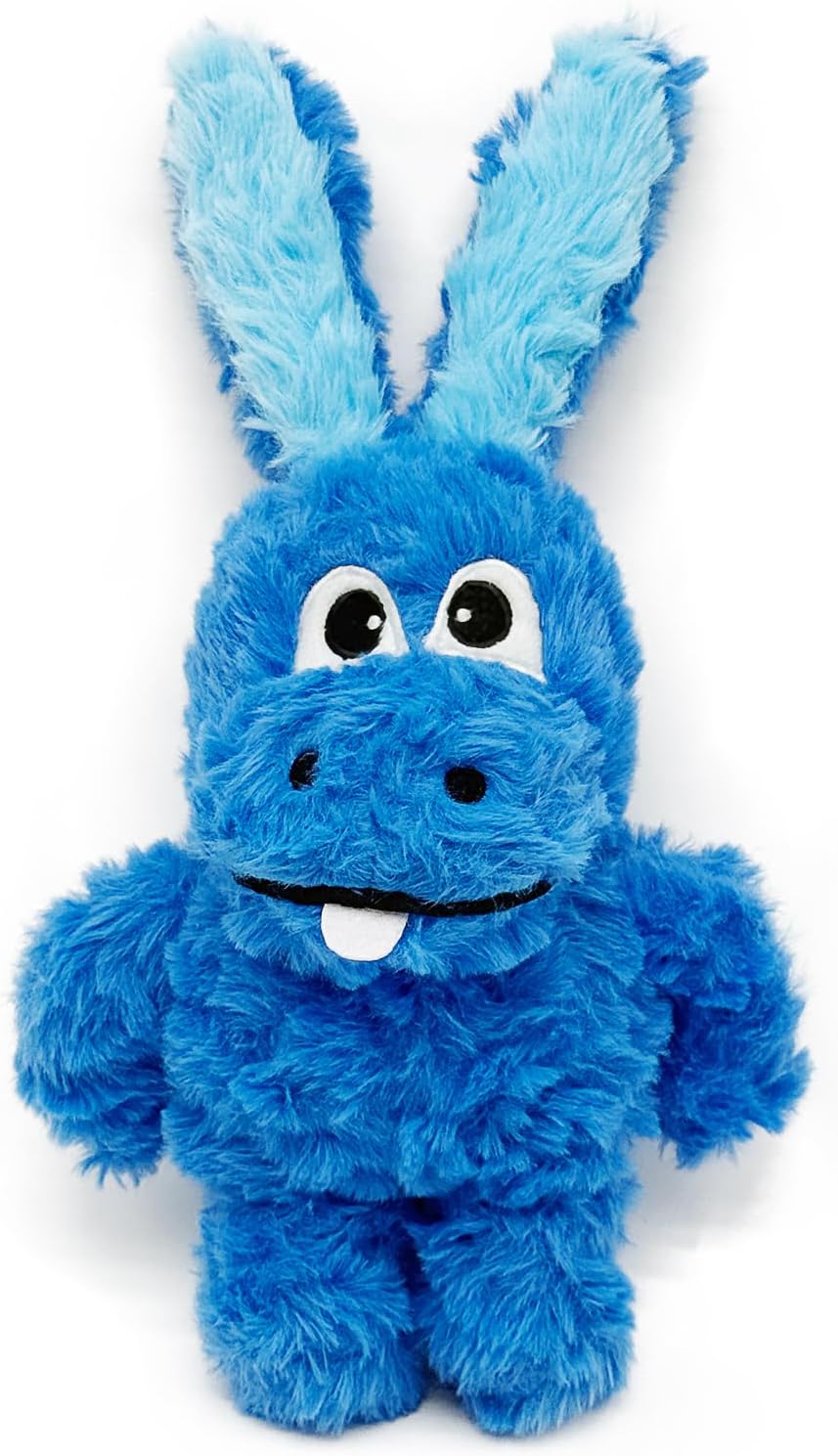Donkey Squeaky Plush Dog Toy for Small Medium Large Dogs, Blue – Essentials for Dogs