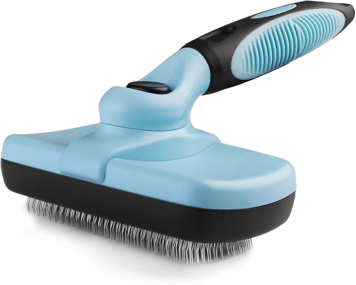 Pet Mat Remover, Professional Dematting Comb for Dogs and Cats - Slicker Brush (Blue/Black)
