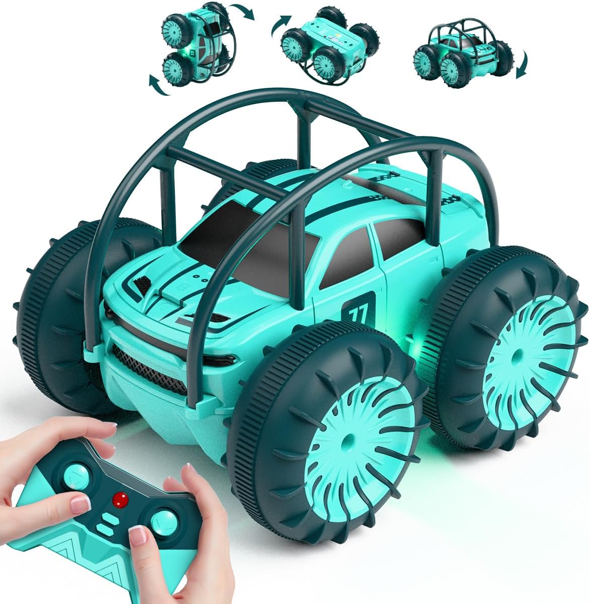 MaxTronic Rechargeable Remote Control Car for Kids - Mint Green