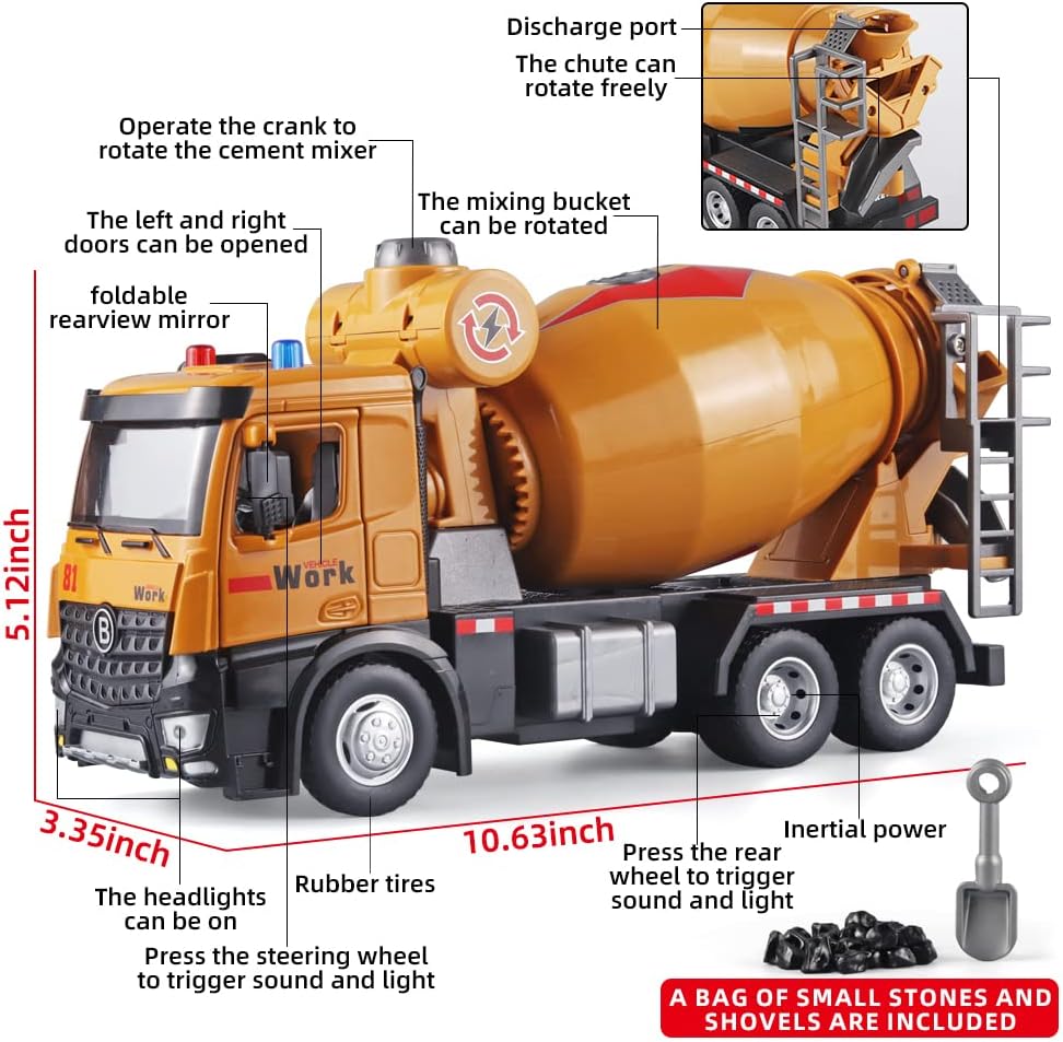 OANMYJJO diecast toy crane truck with extended boom and telescoping hook - view 9