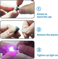 SUZEYAR 10 pcs Miniature Led Lights - Purple - image 3