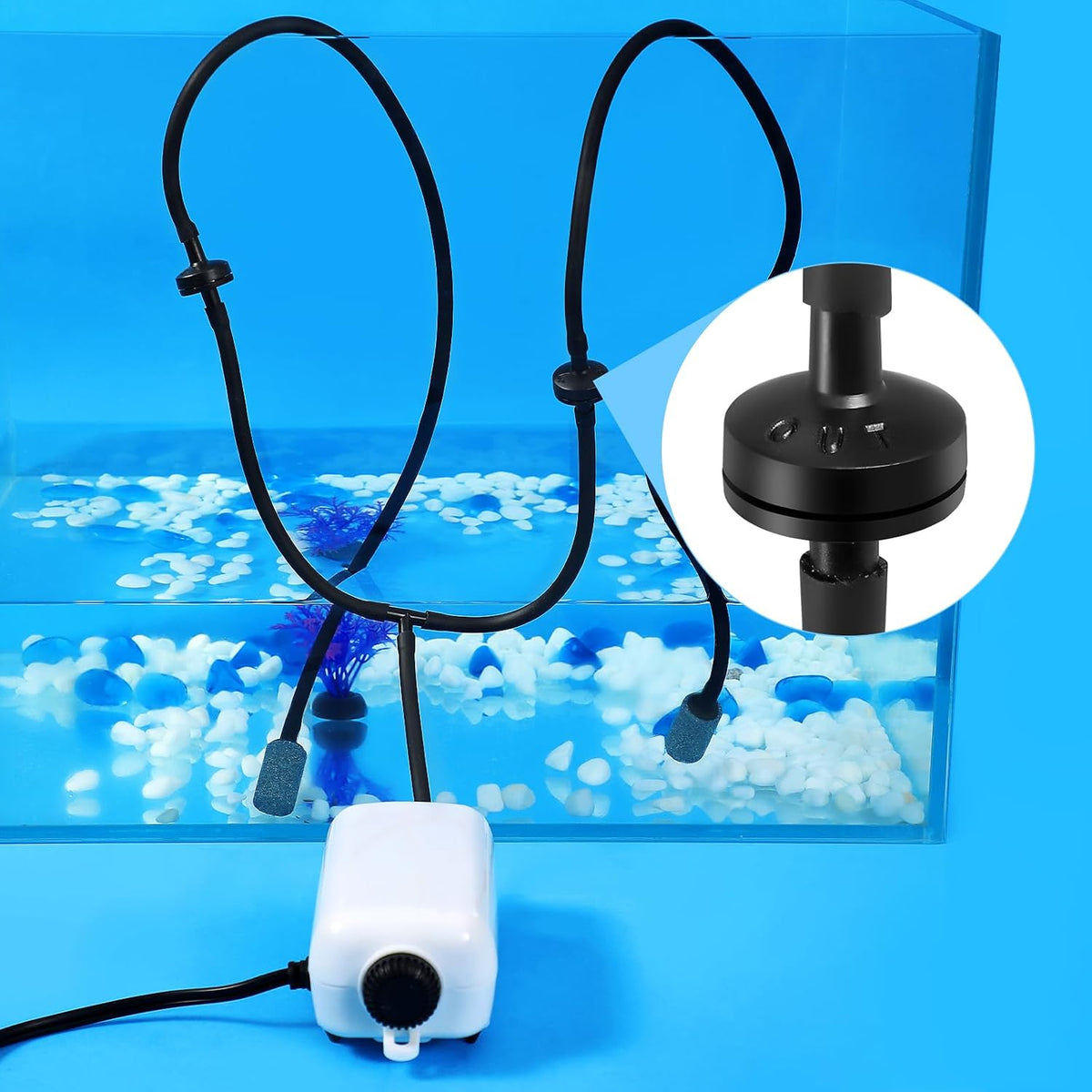 AQUANEAT Aquarium Suction Cups, for Fish Tank Airline Tubing - Black - image 4