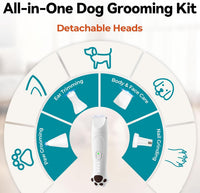 4-in-1 Dog Clippers for Grooming Kit - White - image 2