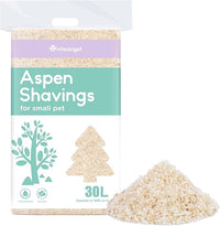 Niteangel Aspen Shaving Hamster Beddings for Syrian Dwarf Hamster Gerbil Mice Degu Rat Rabbit Bunny Guinea Pig Chinchilla Hedgehog or Other Small Pets (30L - Mini)