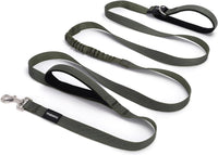 Hands Free Dog Leash, Waist & Crossbody 2-in-1 for Jogging & Hiking – Essentials for Dogs - Olive Green / Medium (6–8FT)