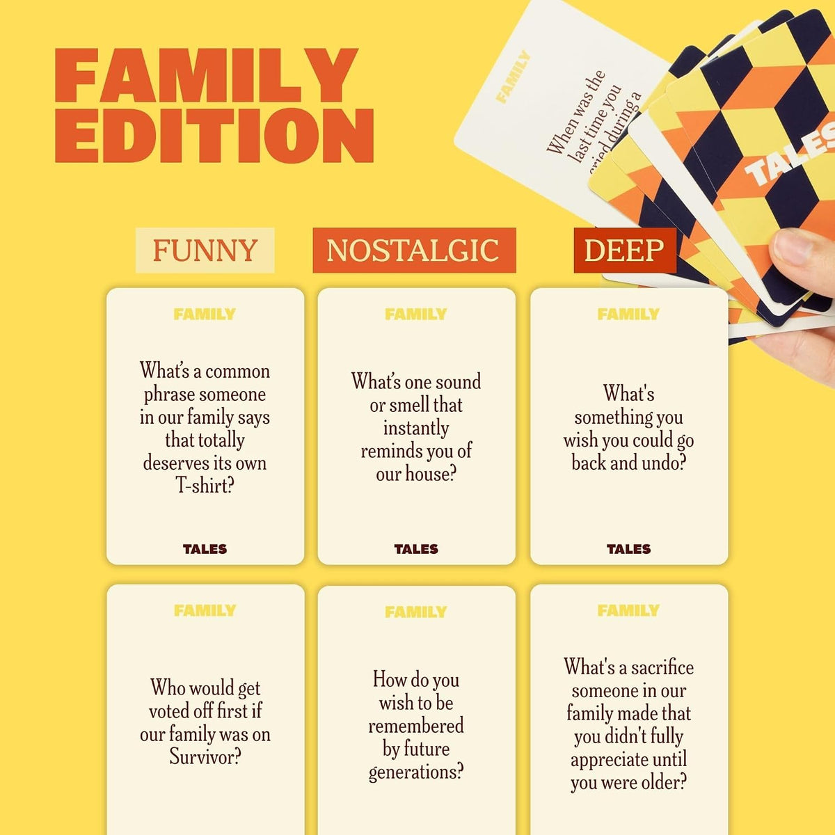 TALES 150 Conversation Cards, Create Meaningful Connections - Family Edition - image 4