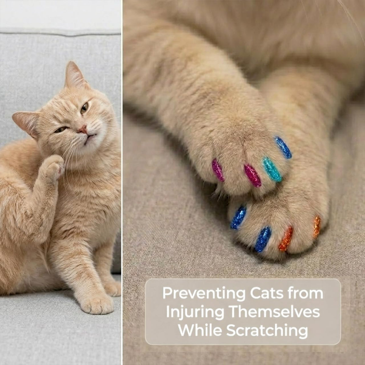 joyous 160pcs Glitter Cat Nail Caps - XS - image 4