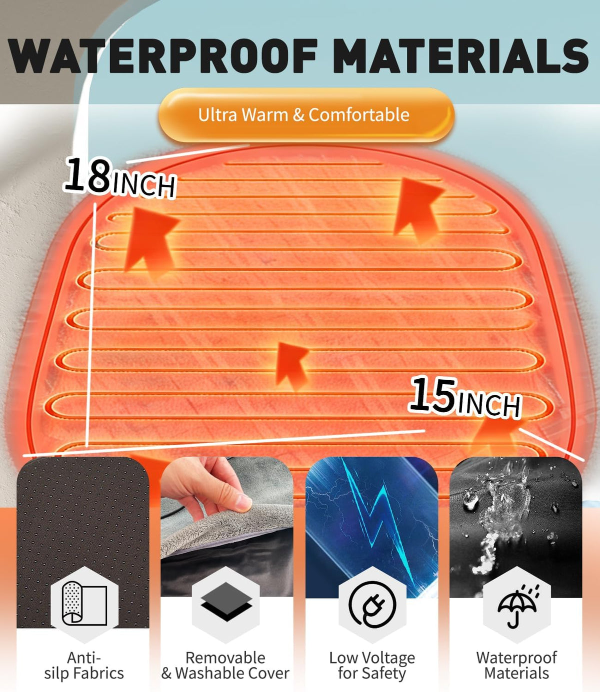 Pressure Activated Pet Heating Pad 18 x 22, Gravity Sensing - Small - image 4
