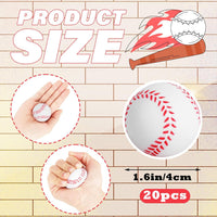 Hxezoc 20 mini baseball stress balls made of soft foam - view 21