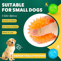 PUPTILY 2 Different Functions Interactive Ball for Dogs 2.5” Squeaky - 5pcs - image 3