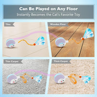 YVE LIFE Interactive Cat Toys Ball for Indoor Cats - Purple - image 3