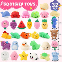 16 Pack Slow Rising Stress Balls，Textured Memory Soft Stress Ball – Fun for Kids & Family - 32 Pack Mochi Squishy Toys - image 4
