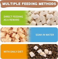 Freeze Dried Raw Cat and Dog Treats, Healthy Limited Ingredient Chicken Cube Weight Control Traing Treats for Small Dogs Cats 5 Ounce