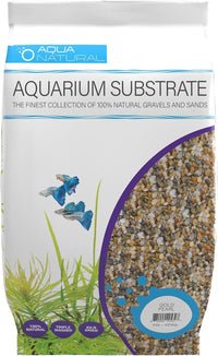Aqua Natural Aquarium Substrate, Gold Pearl Gravel - 10lb