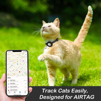 2 Pack Airtag Cat Collar Breakaway with Bell - Grey - image 3