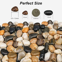Succulent Rocks,Virekm River Rocks, Decorative Ornamental Pebbles Garden Landscaping Stones Gravel Filler for Home Decoration Flower Bed Fish Tank Plants Vases Succulents
