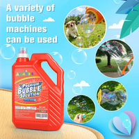 Bubble Solution Refill - 70 OZ Non-Toxic Pre-Mix Refill for Bubble Machine – Fun for Kids & Family - Red-70 Ounce - image 4