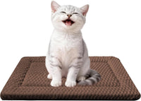 Dog Bed Mat, Reversible Crate Pad - 18"L*14"W*1.5"Th / Dark Brown-1pc