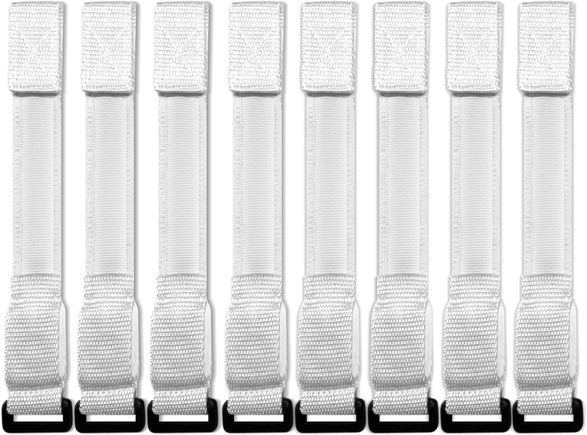 M.best 8pcs LED Light Up Bracelets Glow Flashing Wristbands Glow - 8pcs White - image 4