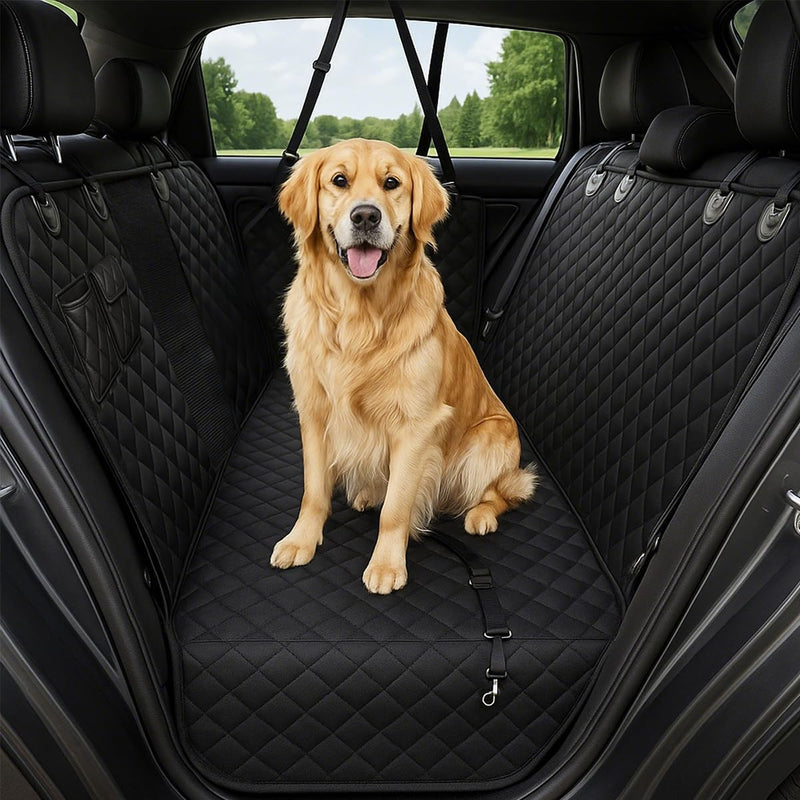 fidozen Dog Car Seat Cover, Waterproof Hammock with Pocket - Large 59" W