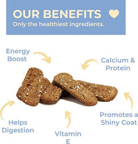 Peanut Butter Crunchy Dog Treats Natural Human Grade Non-GMO Dog Biscuits Made in USA (8oz)