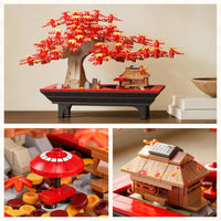 Wise Block Cherry Blossom Bonsai Tree Building Set for Adults - Red Maple - image 4