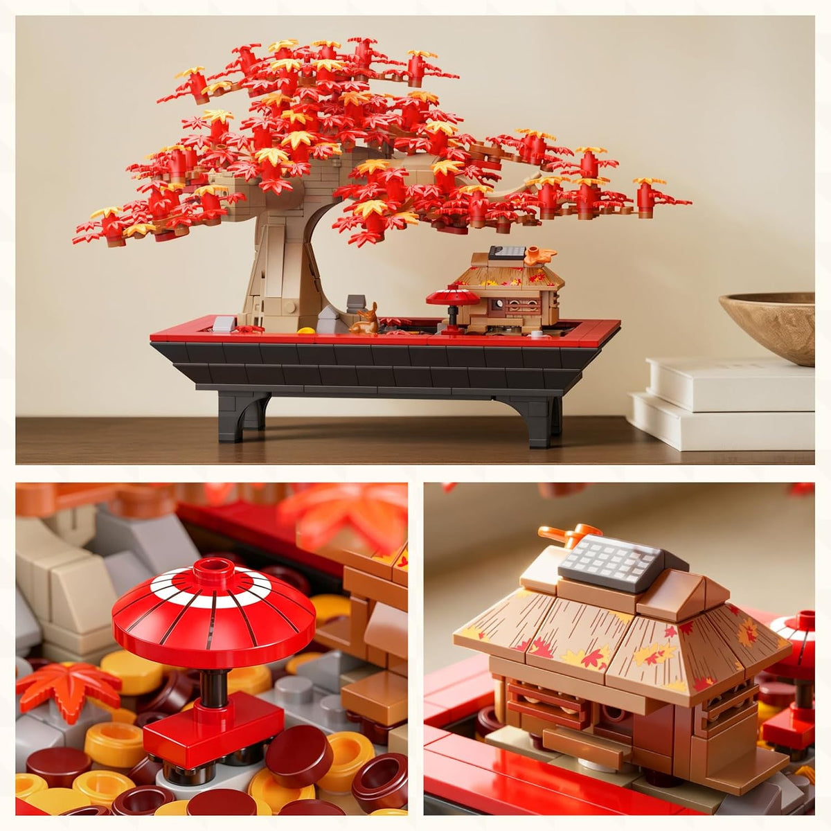 Wise Block Cherry Blossom Bonsai Tree Building Set for Adults - Red Maple - image 4