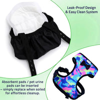 Adjustable Chicken Harness Diaper - Large / Camouflage pink - image 3