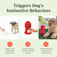 Small Dog Fire Hydrant 4x7 Silicone Soft Potty Training Aid for Small - Grey - image 3