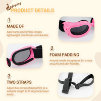 Enjoying Clear Dog Goggles Medium to Large Breed - Classic Pink / Small Breeds - image 4