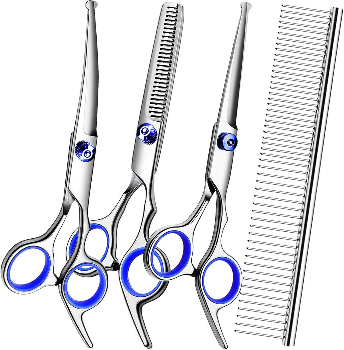 Dog Grooming Scissors Kit - Blue / 4 - image 2