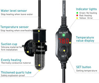 USB 10W Mini Submersible Aquarium Heater Adjustable Fish Tank Heater – Essentials for Fish - 10W PLUG - image 3