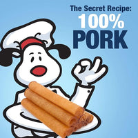 ValueBull USA Pig Skin Retriever Rolls, 4 Inch, Smoked, 100 Count Bulk Pack - Premium USA Pork Hide Dog Chews, One-Piece, Easy Digestion, High Protein