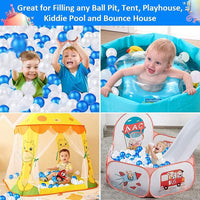 Ball Pit Balls for Kids, Plastic Refill 2.2 Inch Balls - Pear Blue - image 3