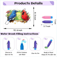 25 Pack Dementia Products for Elderly Reusable Water Doodle Coloring - Water Painting Kit / 25pack-C - image 4