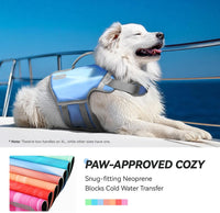 VIVAGLORY Dog Life Vest Neoprene Dog Swim Vest, M - Sky Blue / M: 22-26in (Ribcage Girth) - image 2
