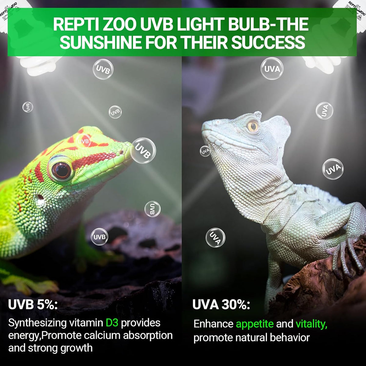 REPTI ZOO UVB Light for Tropical Reptile - 5.0 26W - image 3