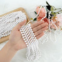 ZZYFGH 12 PCS Bead Necklace, 33'' Mardi Gras Beaded Necklaces – Fun for Kids & Family - White - image 3