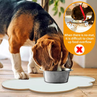Silicone Pet Placemat for Dogs and Cats - 23.4"L x 15.7"W / Beige - image 3