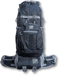 K9 Sport Sack Kolossus - X-Large, Black - The Big Dog Backpack - Ideal for Dogs 23-25” Long - Fully Adjustable Pet Carrier - Doubles as a Professional-Grade 60L Hiking Pack