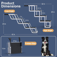 Extra Wide 20" Dog Stairs for Large Dogs - Standard 4 Steps - image 2