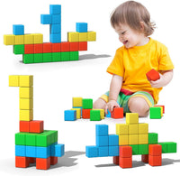 Large Magnetic Blocks,56PCS 1.34in 3D Building Cubes for Kids Ages 3+ – Fun for Kids & Family - Magnetic Blocks