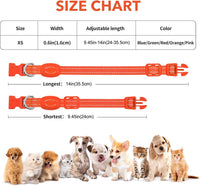 Light Up Collar for Small Dogs& Cats - XS (9.45-14inch / 24-35.5cm) / Orange - image 4